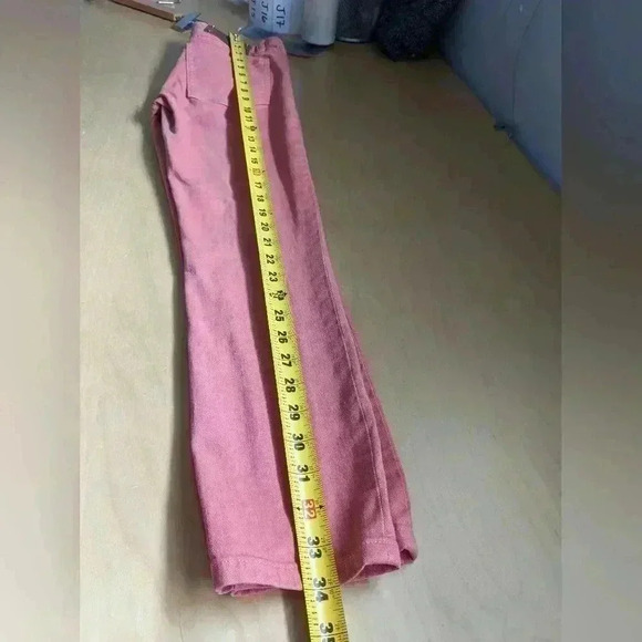 TORY BURCH Alexa Cropped Skinny Coral orange size 24 Stretch - Picture 15 of 15